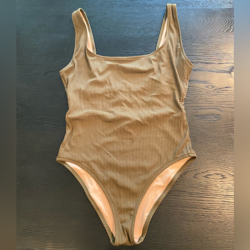 Madewell Second Wave Square Neck Tank Swimsuit